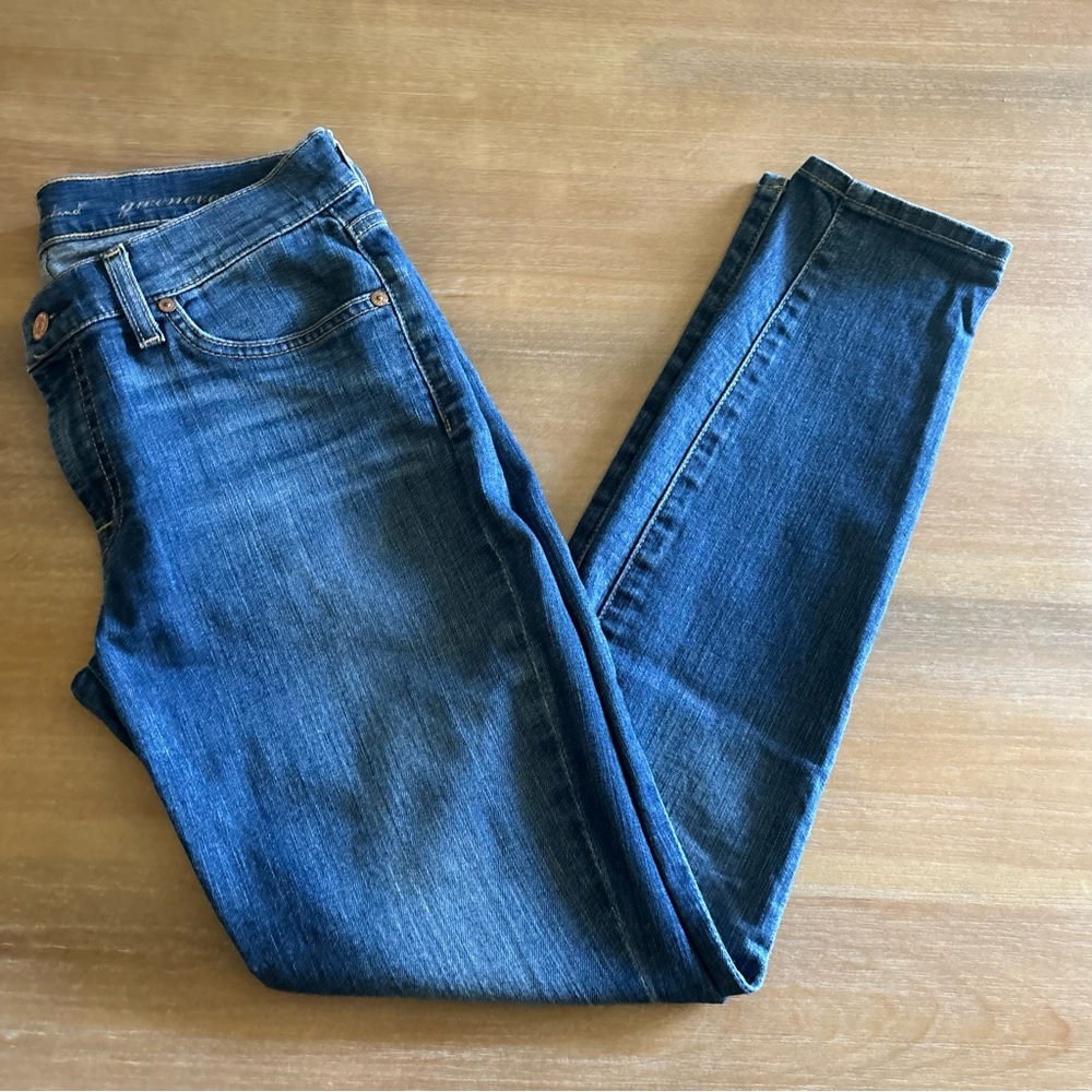 7 for All Mankind Gwenevere Skinny Jeans, Medium Wash, Size 28